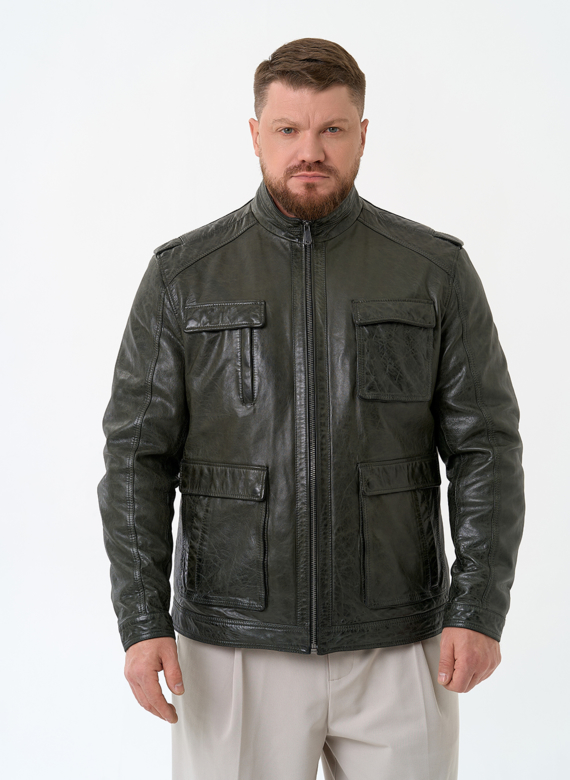 Мужская куртка из натуральной кожи