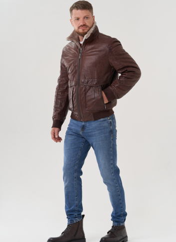 Мужская куртка из натуральной кожи 