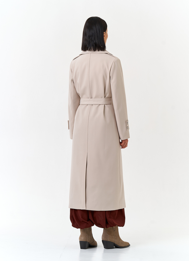 фото Женский плащ с поясом модель № 33095