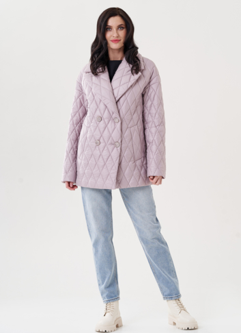 Женское полупальто с английским воротником 