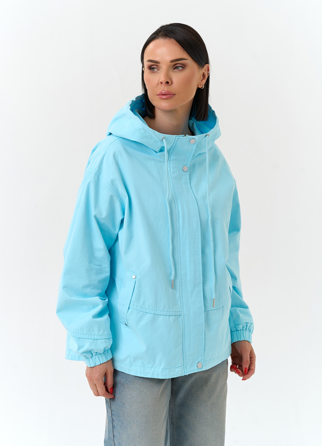 Женская ветровка с капюшоном  модель № 33117 в кредит