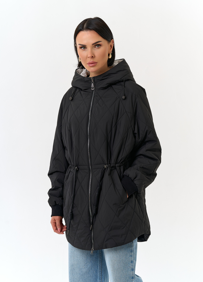 Женская куртка с капюшоном модель № 32568 универмаг малина