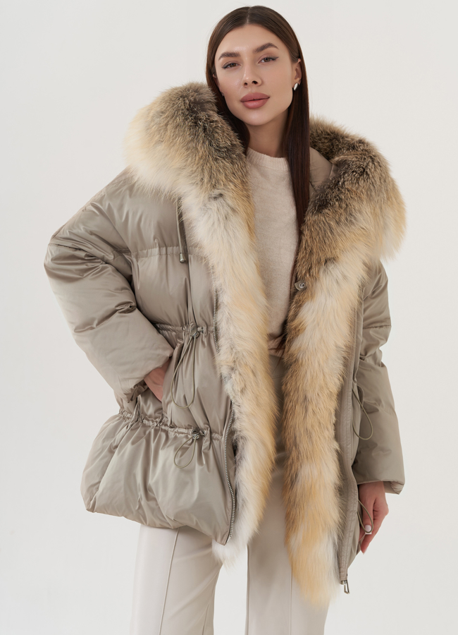 Пуховик женский с капюшоном  модель № 25939 в кредит