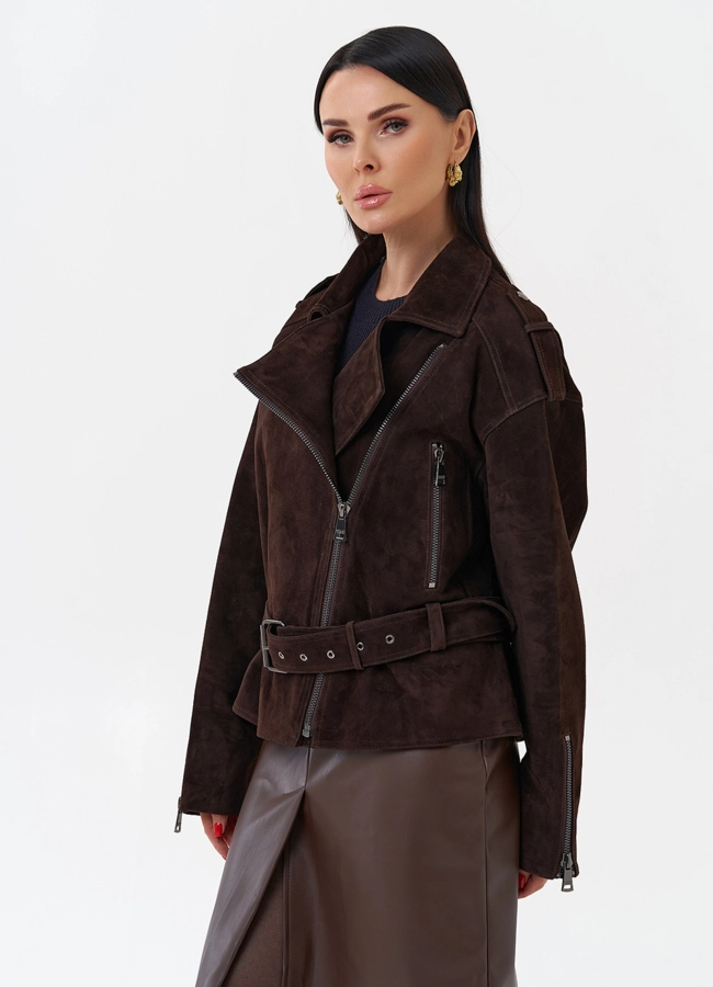 Куртка женская из замши модель № 29920 универмаг малина
