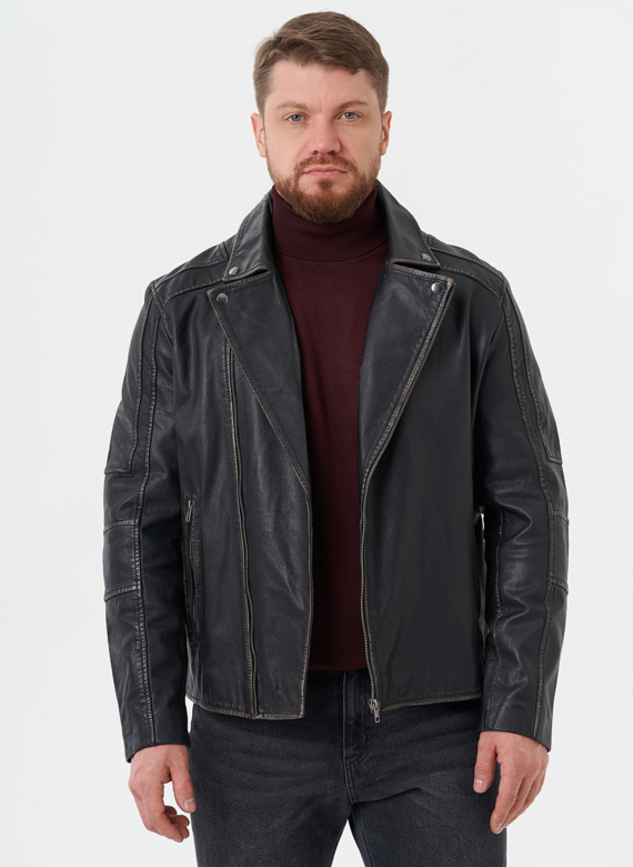 Кожаная куртка "косуха" 