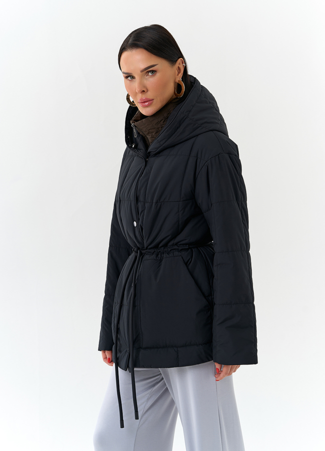 Женская куртка с контрастным воротником модель № 32563 универмаг малина