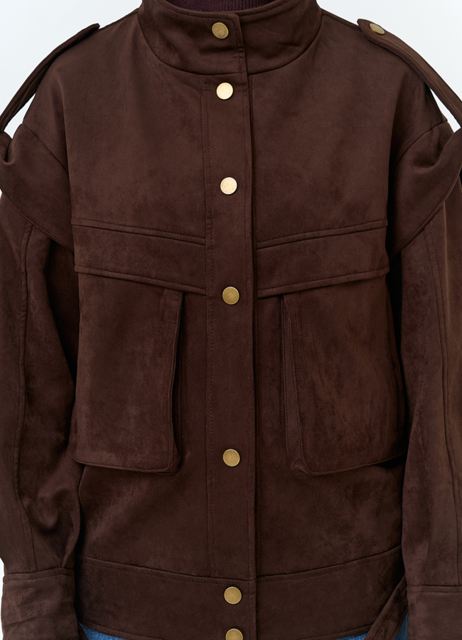 Женская куртка из эко замши модель № 32785 универмаг малина