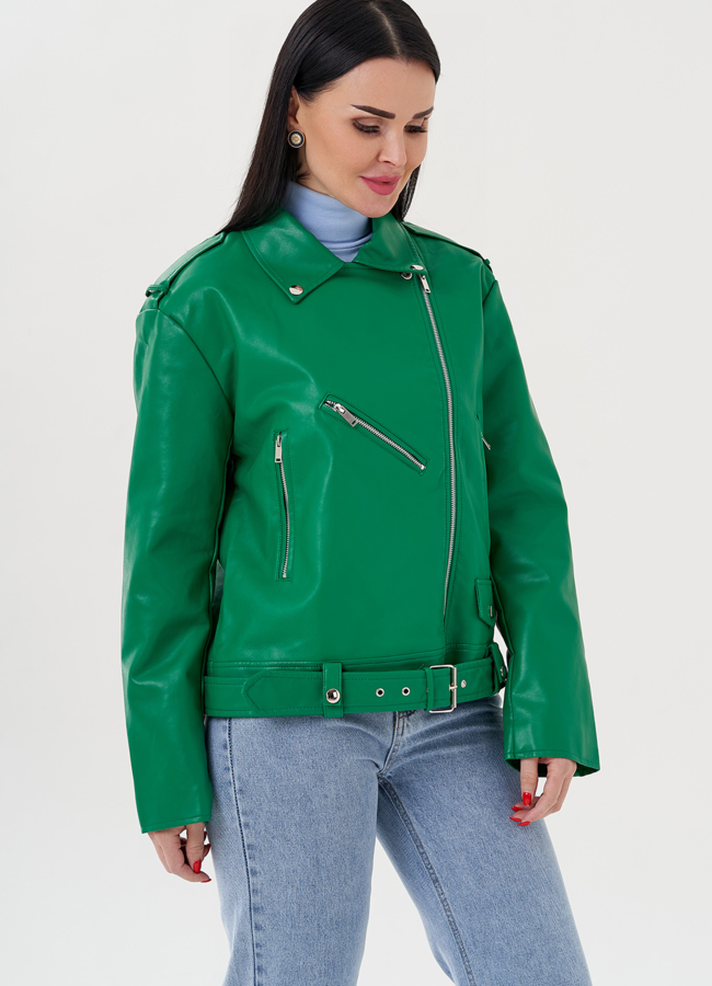 Куртка косуха из эко кожи  модель № 24031 в рассрочку