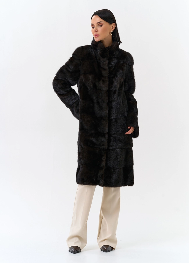 Шуба из меха норки модель № 25893 универмаг малина