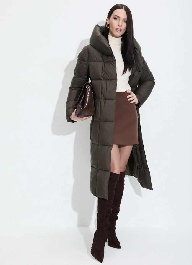 Женский пуховик с капюшоном модель № 33746 универмаг малина фото