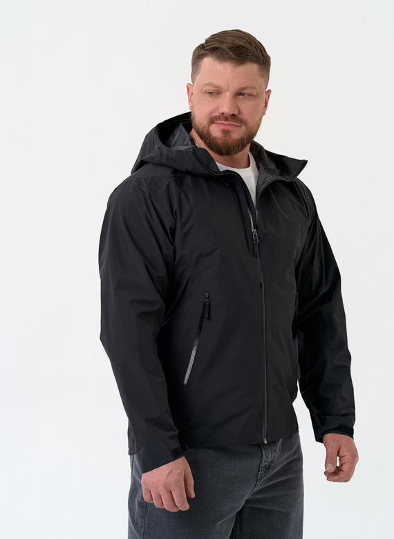 Мужская ветровка черного цвета