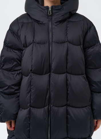 Женский пуховик с капюшоном 