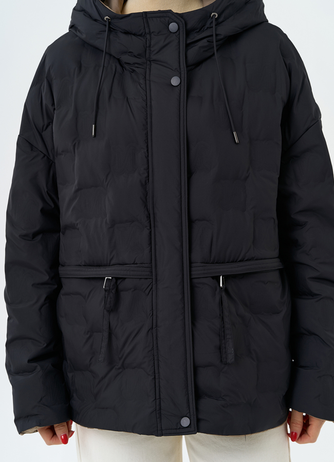 Женская двухсторонняя куртка с капюшоном модель № 32722 универмаг малина