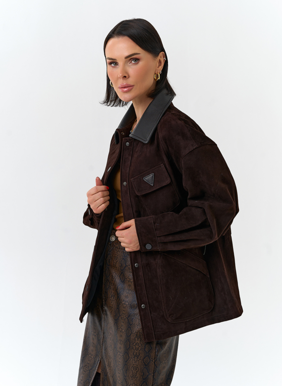 Женская куртка из натуральной замши