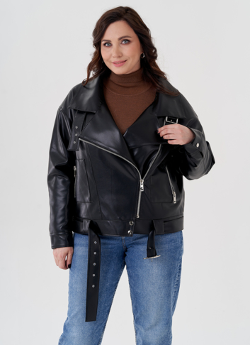 Куртка косуха с отделкой натуральный козлик