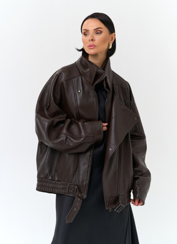 Женская куртка из натуральной кожи