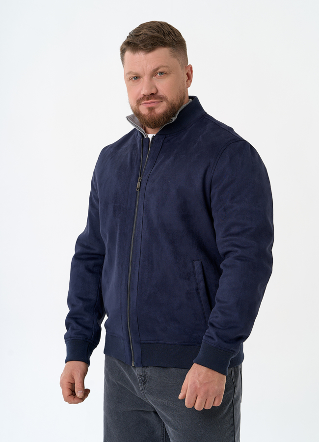 Мужская куртка бомбер из эко замши модель № 30303 универмаг малина